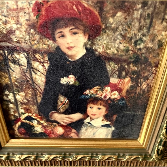 VTG PIERRE-AUGUSTE RENOIR-TWO SISTERS ON THE TERRACE OIL ON CANVAS 1841-1919 - Picture 4 of 6